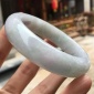 玉器工艺品 天然**缅甸翡翠玉a货冰糯种浅绿色玉手镯 送礼佳品